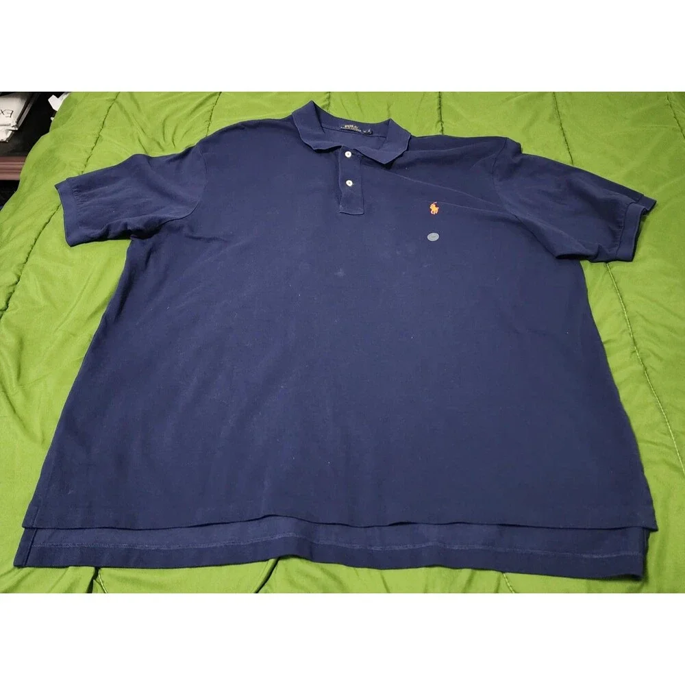 Polo Ralph Lauren Classic Fit Short Sleeve Navy Men Polo Shirt Size XXL